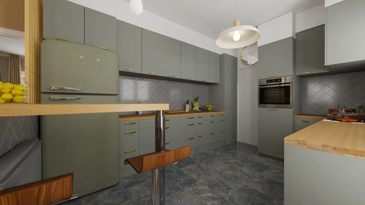 Rénovation cuisine · Saint-Doulchard (Bourges) — après